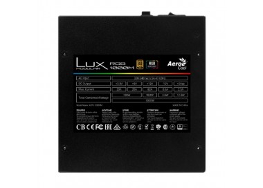Aerocool LUX RGB 1000W ATX MODULAR PSU 80GOLD