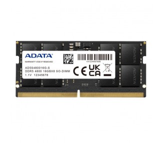 ADATA RAM AD5S480016G S SO DIMM 16GB 4800Mhz DDR5