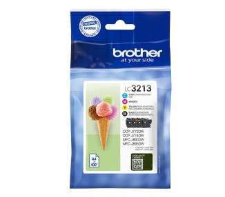 Pack cartuchos tinta brother lc3213val negro