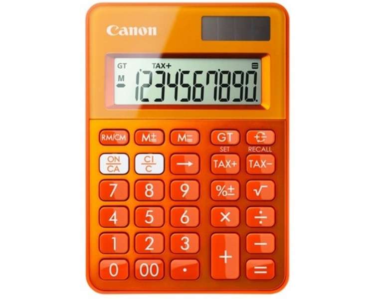 Calculadora canon sobremesa ls 100k naranja