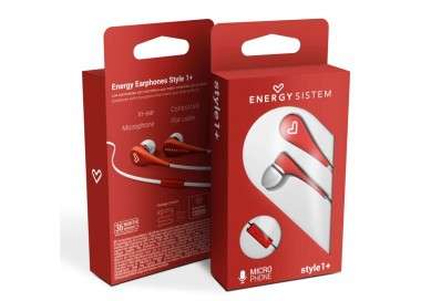 Energy Sistem Auricular Intrauditivo Style 1 Rojo