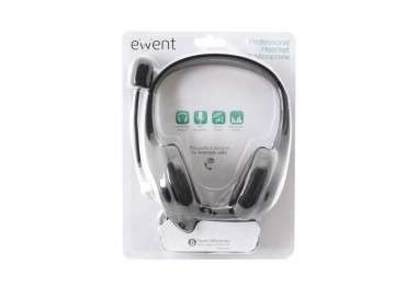 EWENT EW3562 Auriculares Microfono Stereo negro