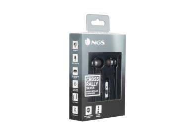NGS Auriculares metalicos cplano 12m Plata