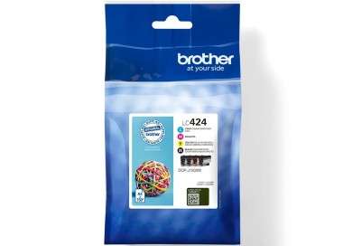 Pack cartuchos tinta brother lc424val negro
