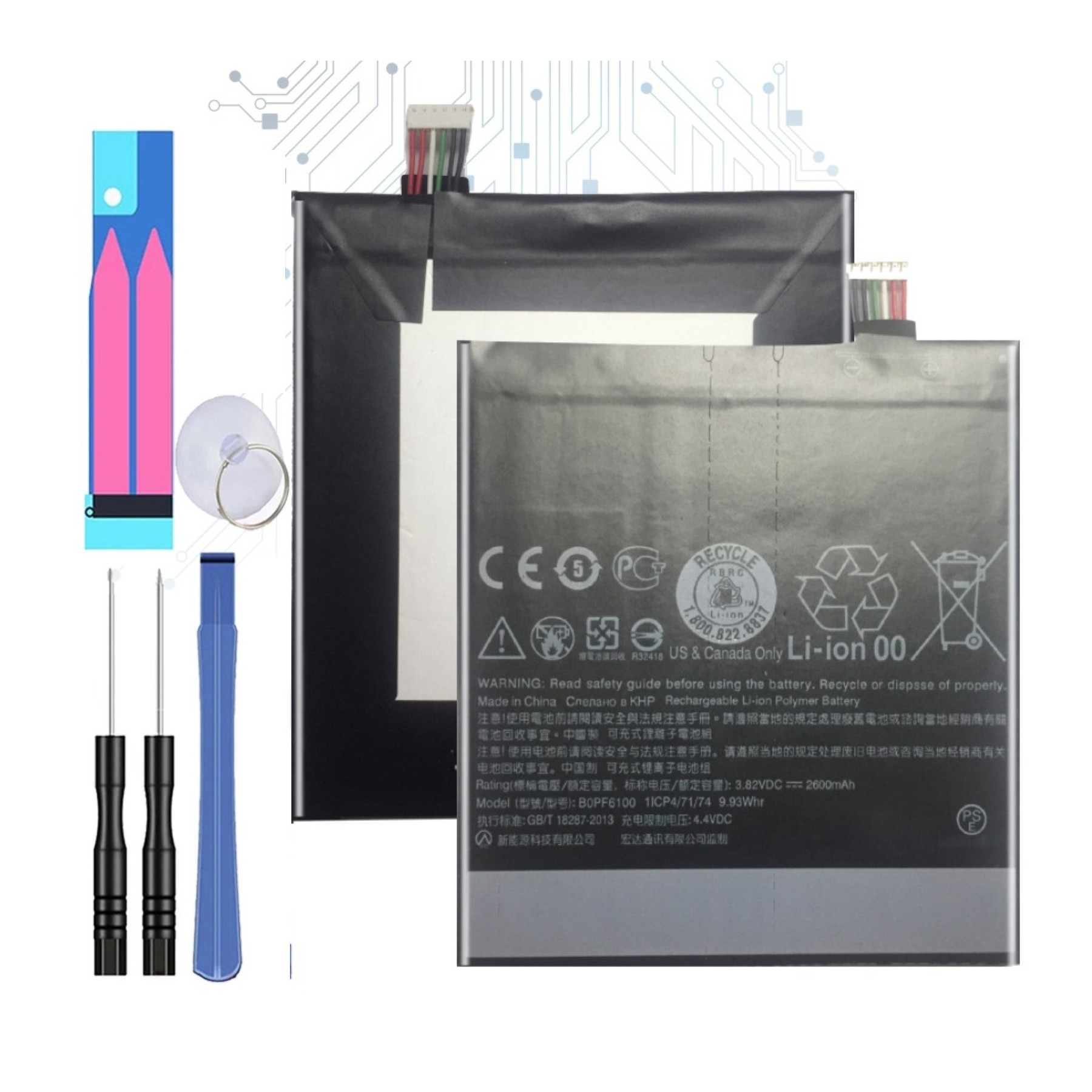 Batería Para Htc Desire 820 D820, MPN Original:Bopf6100