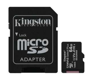Kingston SDCS2 64GB micro SD XC clase 10 64GB c a