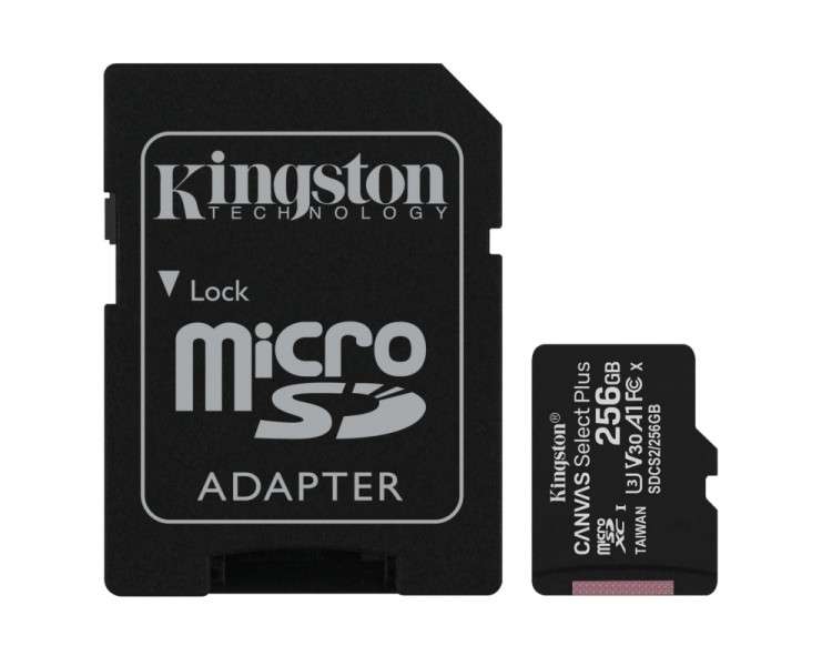 Kingston SDCS2 256GB microSD XC clase 10 256GB c a