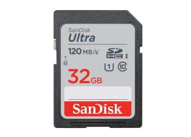 SanDisk Ultra 32GB SDHC Memory Card 120MB s
