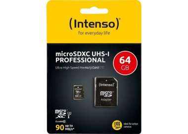 Intenso 3433490 Micro SD UHS I profesiona 64GB