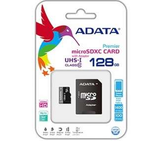 ADATA MicroSDHC 128GB UHS I CLASS10 c adapt