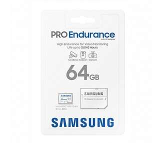 Samsung MicroSDHC Pro Endurance 64GB Clase 10 c a