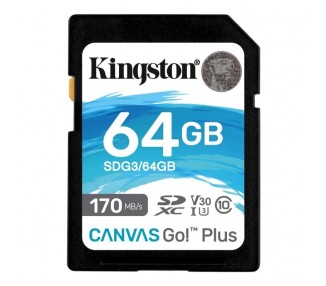 Kingston Canvas Go Plus SD 64GB class 10 U3 V30
