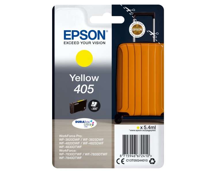 Cartucho tinta epson c13t05g44010 singlepack amarillo