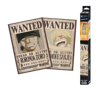 Set poster one piece wanted zoro