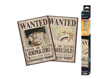 Set poster one piece wanted zoro