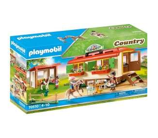 Playmobil caravana campamento ponis