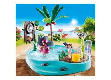 Playmobil piscina divertida con rociador agua