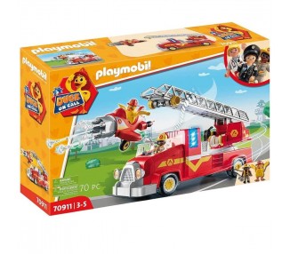 Playmobil duck on call camion bomberos