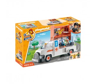 Playmobil duck on call camion ambulancia