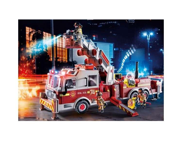 Playmobil vehiculos rescate camion bomberos con
