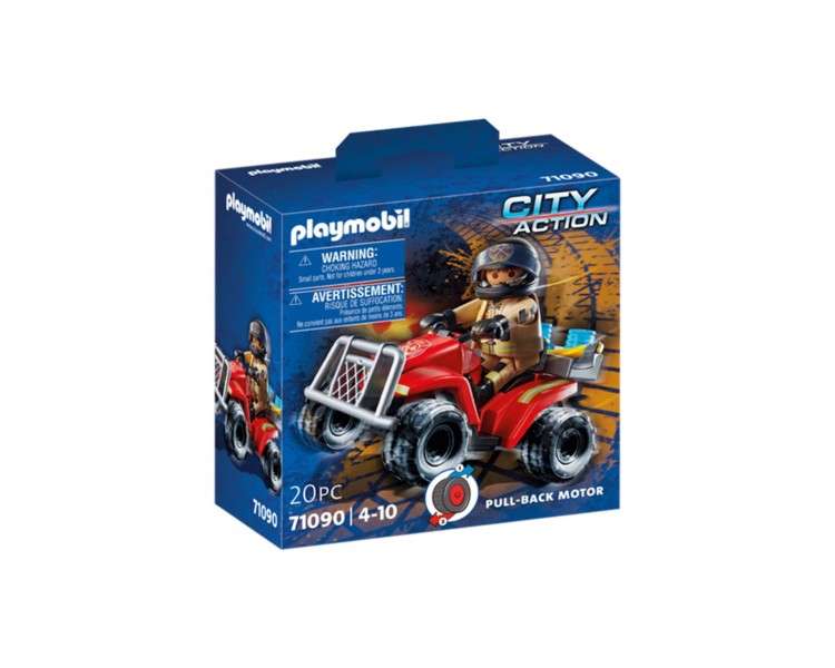Playmobil bomberos speed quad