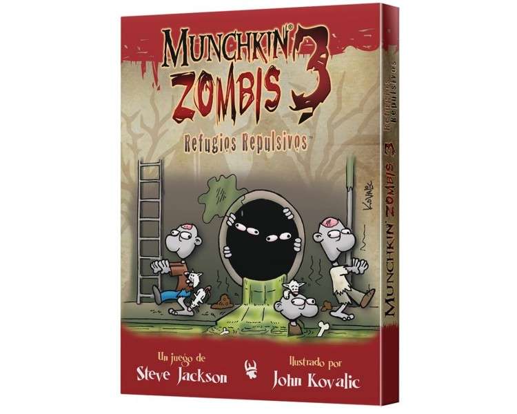 Juego mesa munchkin zombis 3 refugios