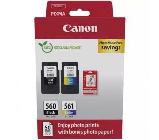 h2Cartuchos de tinta PG 560 CL 561 papel fotografico de Canon h2divEste value pack de papel fotografico es la solucion ideal pa