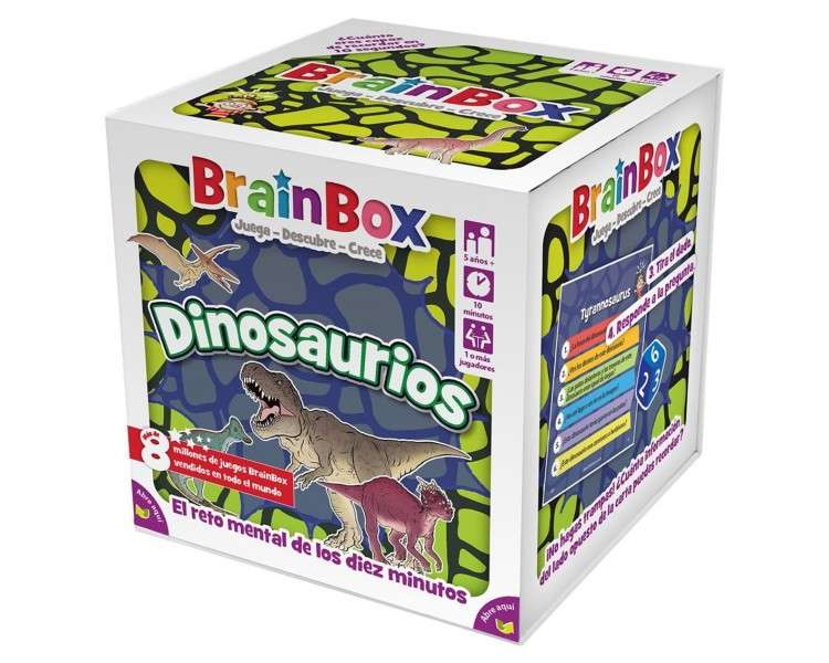 Juego mesa brainbox dinosaurios pegi 5