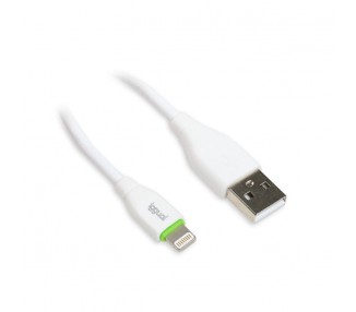iggual cable USB A Lightning 100 cm blanco