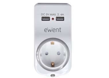 Ewent Cargador USB 4en1 24A