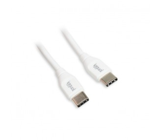 iggual Cable USB C USB C 100 cm blanco Q30 3A