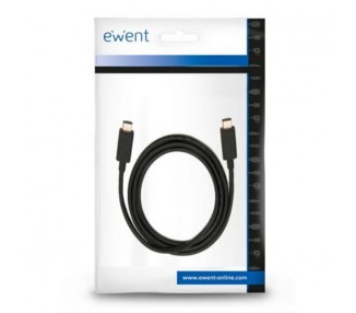 Ewent Cable USB C Carga Rapida 60W 10Gbps4K 1m