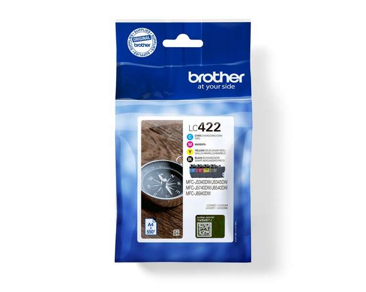 Pack cartuchos tinta brother lc422val negro