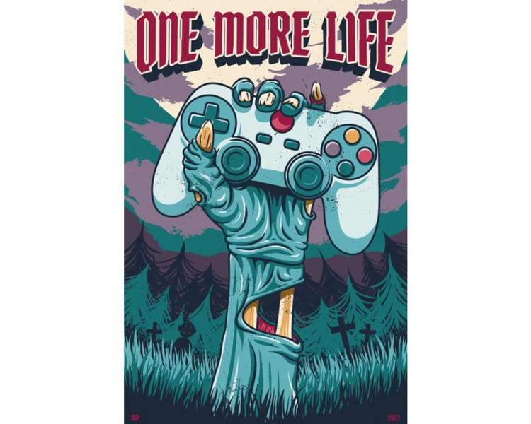 Poster gamer one more life