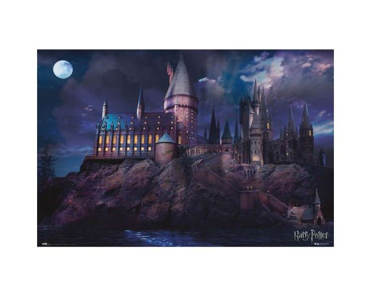 Poster harry potter castillo hogwarts