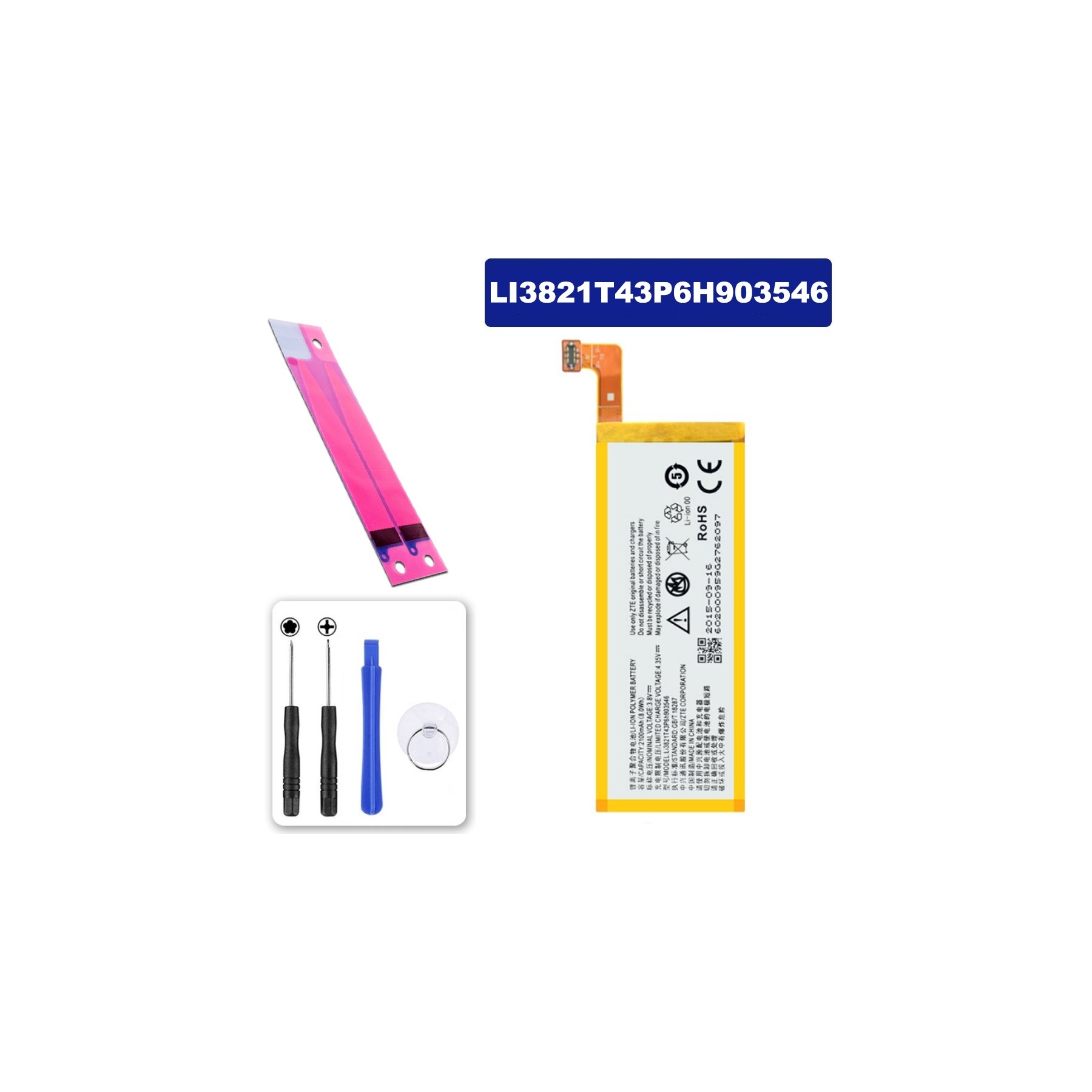 Bateria Zte Q505 / Q505T Li3820T43P6H903546-H 2000Mah/7.6Wh 3.8V Original