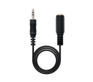 Nanocable Cable Audio Jack 35 M H Negro 3 M