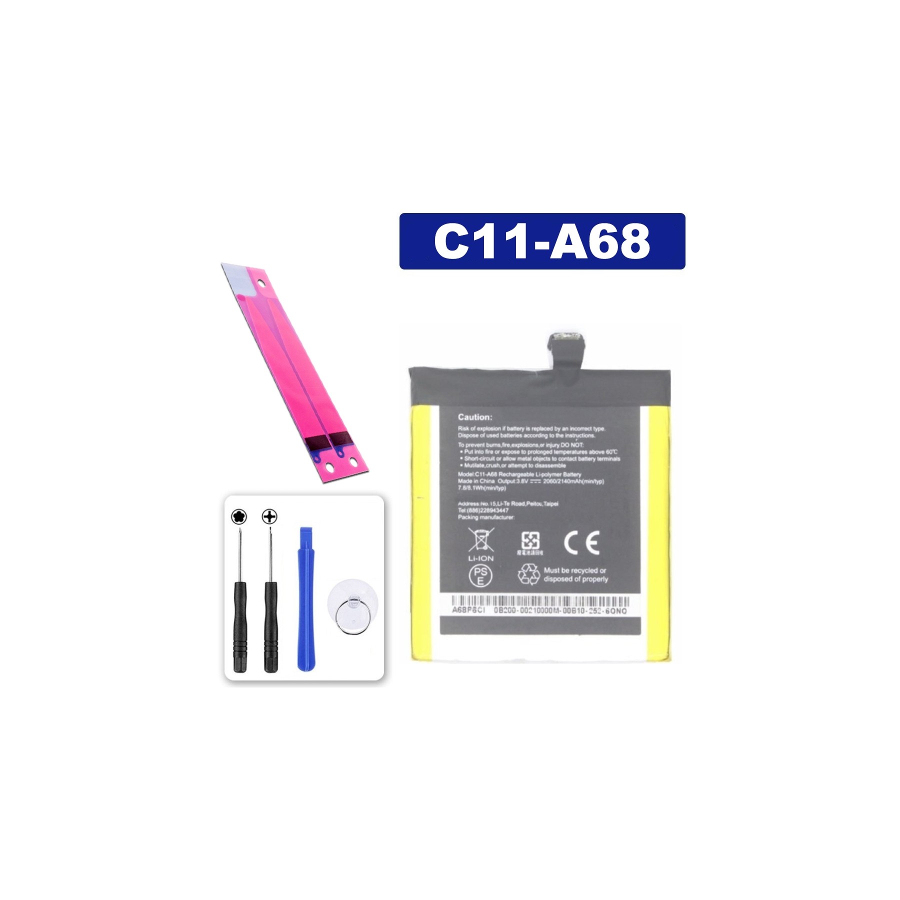 Asus Original C11-A68 - Para Padfone 2, Battery, Pila, 2140Mah, 3.8V