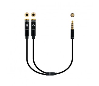 Nanocable Cable Ad AudioJack 35 4Pin 2x 3pin 30cm