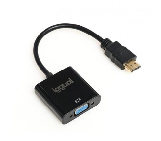iggual Adaptador HDMI a VGA audio 35 mm