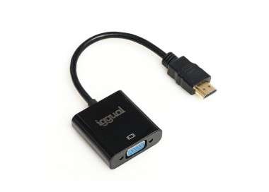iggual Adaptador HDMI a VGA audio 35 mm
