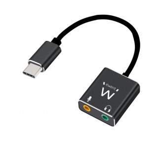 Ewent Cable adaptador de audio USB tipo C Jack