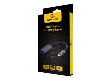Gembird Adaptador USB Type C a HDMI Gris