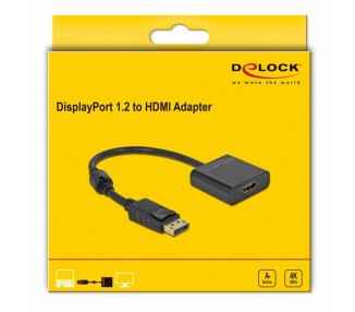 Delock Adapt DisplayPort 12 Macho HDMI Hembra