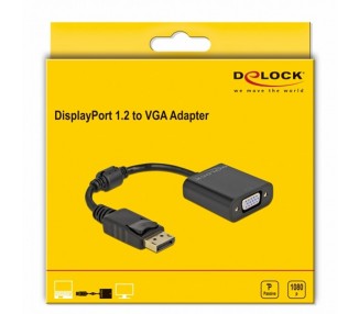 Delock Adaptador Displayport 12 macho a VGA15 pin