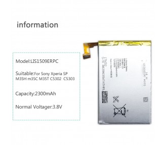 Bateria Original Para Sony Xperia Sp C5302 C5303 C5306 Lis1509Erpc