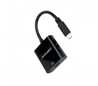 Nanocable Conversor USB C M a HDMI H Negro 15cm