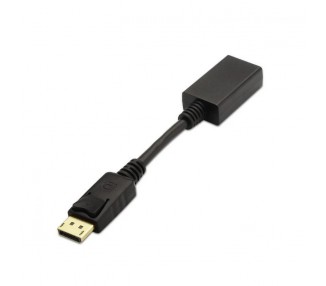 Aisens Conversor DISPLAYPORT M HDMI A H negro 15cm
