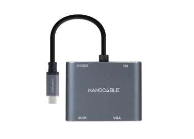 Nanocable Converosr USB C a HDMI VGA USB30 PD