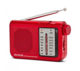 Radio portatil aiwa rs 55 rojo